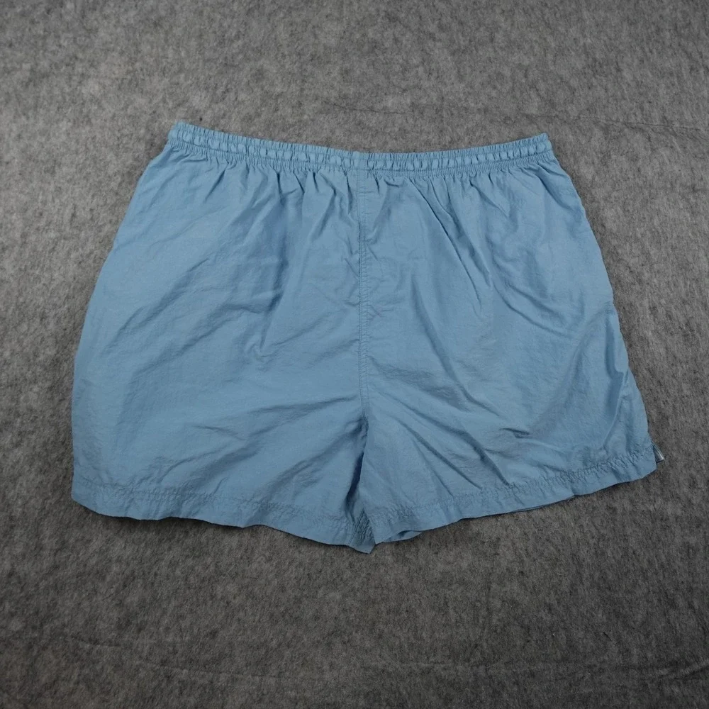 Nike Shorts Women Large Light Blue Nylon Elastic Waist Athletic Running Swoosh